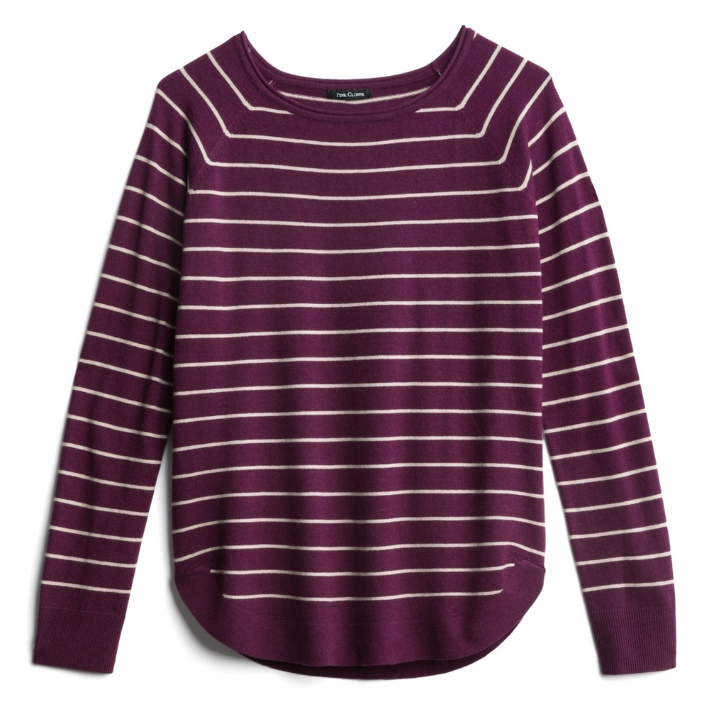 PINK CLOVER NWOT Valencia Curved Hem Pullover